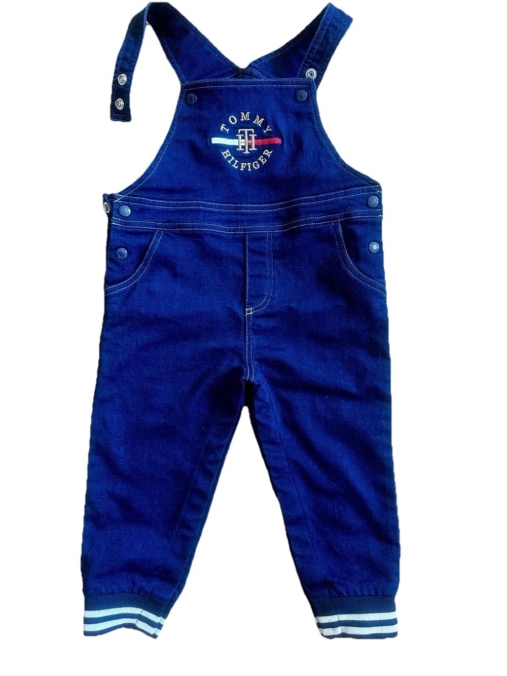 Tommy Hilfiger Baby Crest Logo Overalls 18M NWOT